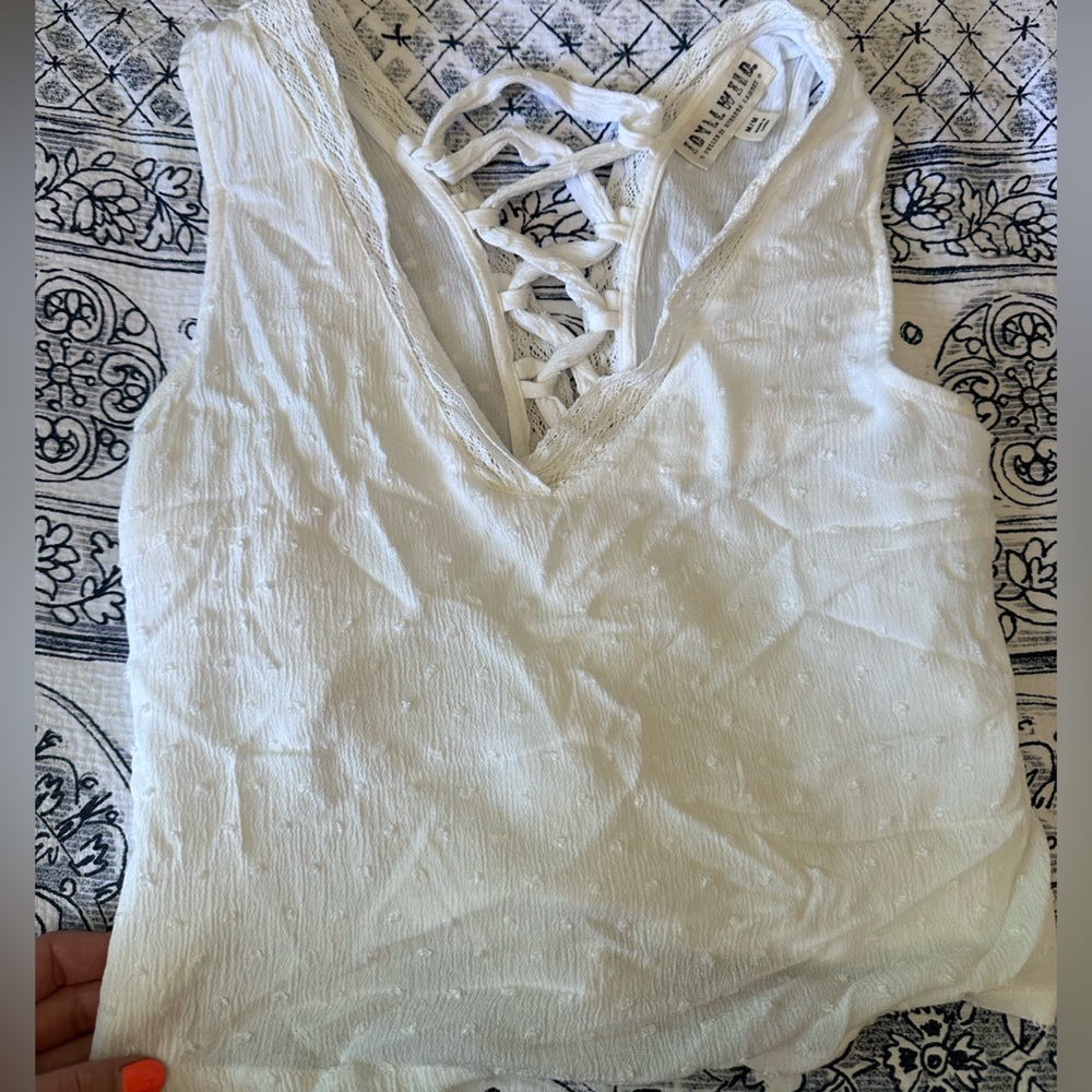 Idyllwind Quail Ridge lace back top - Picture 3 of 5